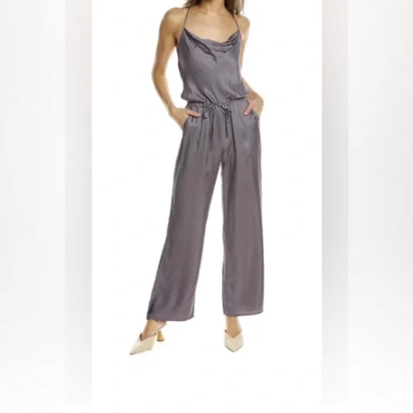 RARE green chaser silky basics jumpsuit green Kale - Picture 2 of 6